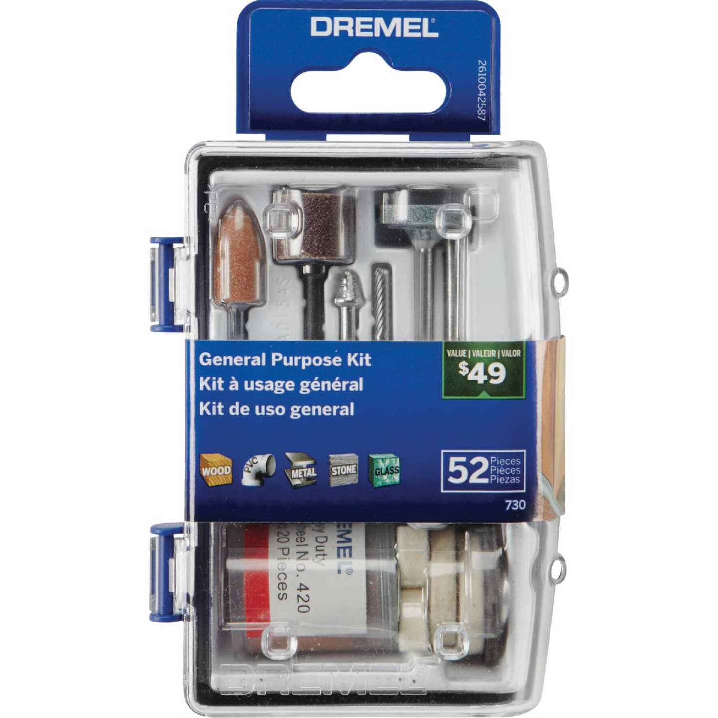 Dremel General Purpose Rotary Tool Accessory Kit (52-Piece) - Groom & Sons'  Hardware